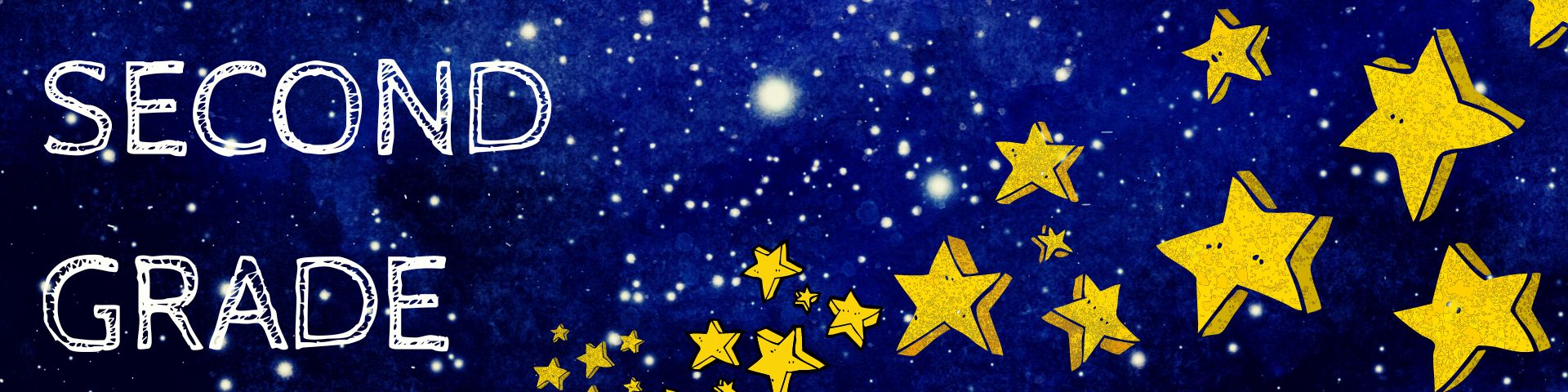 2nd grade with stars and night sky background